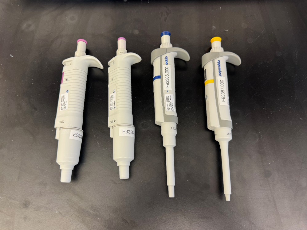 Image of Eppendorf Single Channel Pipettes - Quantity 4